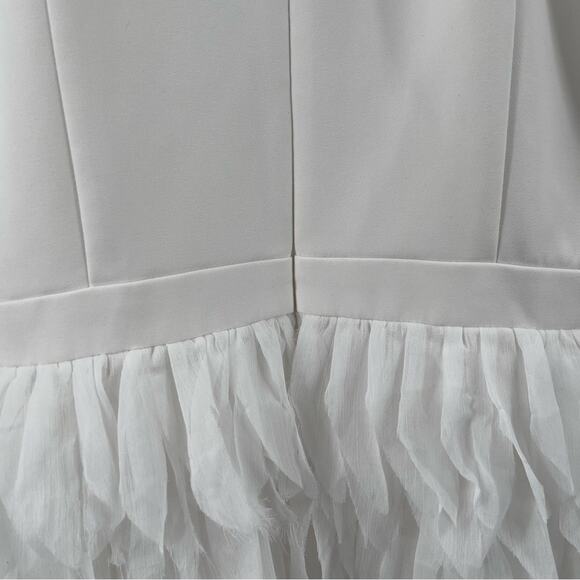 NEW AIDAN BY AIDEN MATTOX Dress Size 2 Tiered Halter Bridal Wedding Bride NWOT - Picture 9 of 16